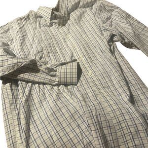Jon Michael Cane long sleeved Men's Blue Checkered Shirt button down